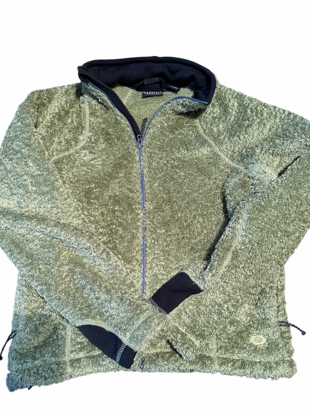 Mountain Hardwear Outdoors Olive Green Sherpa Half-Zip Pullover